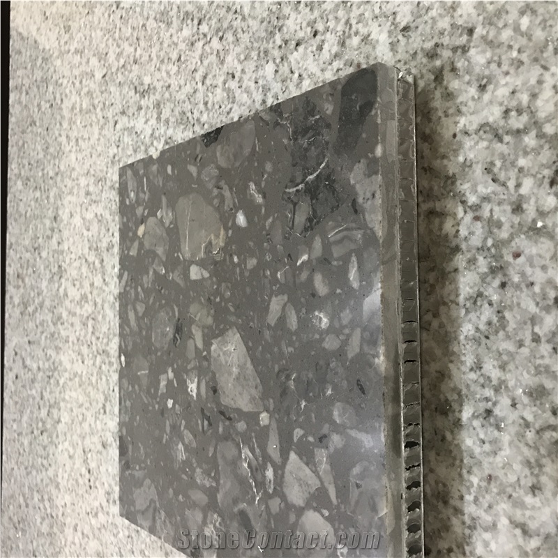 Terrazzo Concrete Laminated Honeycomb For Wall Decoration