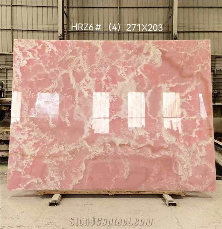 Pink Onyx Steps For Commercial Projects
