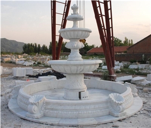 White Marble Fountain