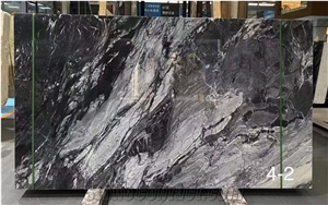 Natural Stone Marble Slab Hilton Grey For Decoration