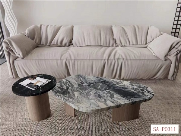 Natural Stone Marble Slab Hilton Grey For Decoration