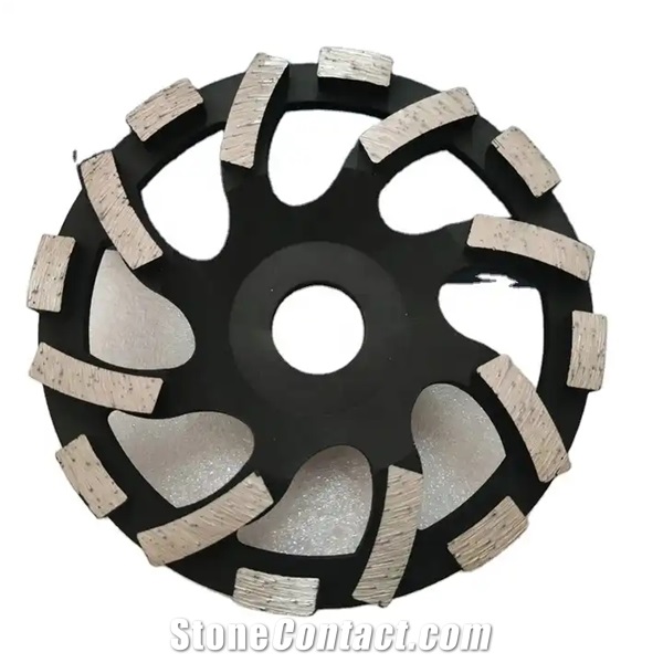 Concrete Stone Polish Segmented  Diamond Grinding Cup Wheel