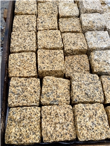 Vietnam Yellow Granite Cubic Pavers, Cube Stone