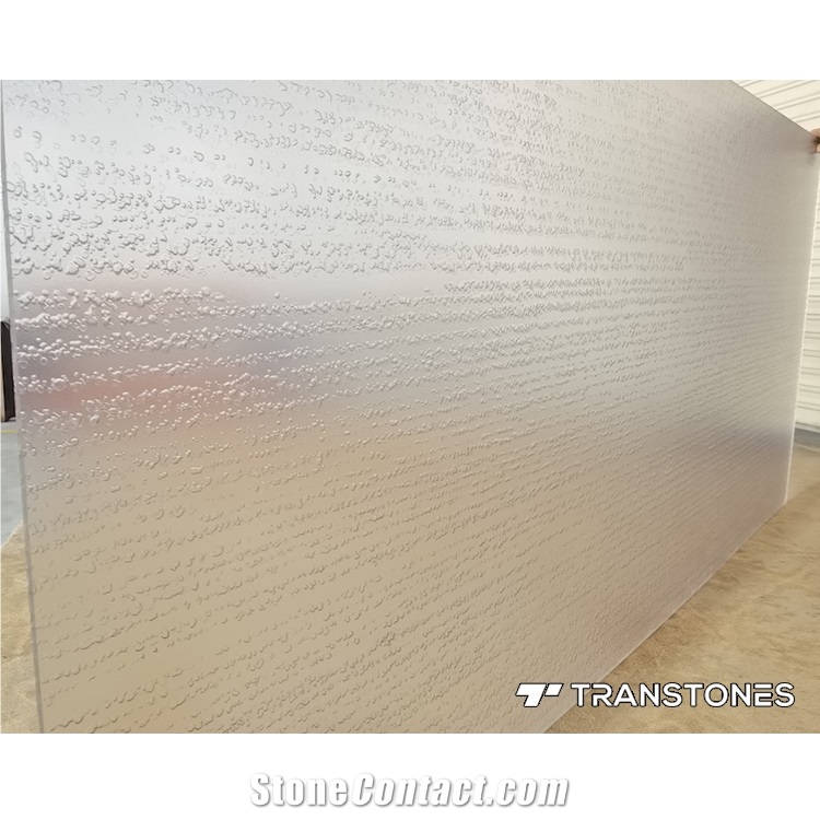 Screen & Room Divider Backlit Acrylic Sheet Raindrops Effect