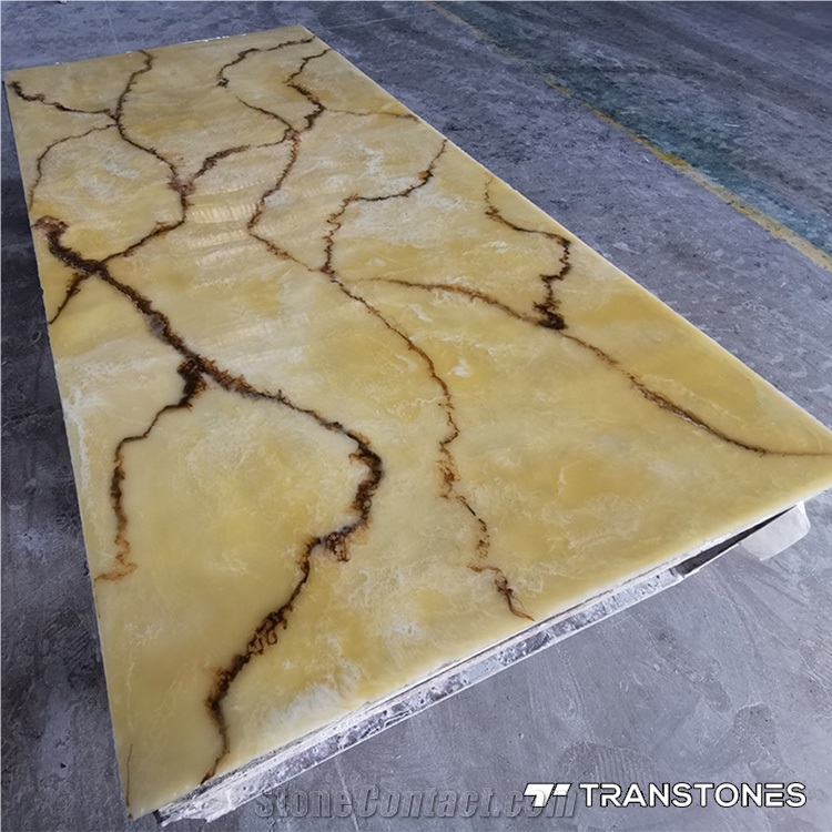 Translucent Artificial Alabaster Stone Texture Panel from China 