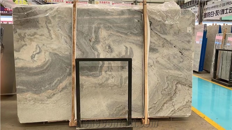 Blue Danube Marble Cipollino Slab Tile In China Stone Market