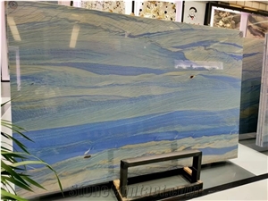Blue Sky Quartzite Grand Skylight Azul Boquira Macaubas Slab