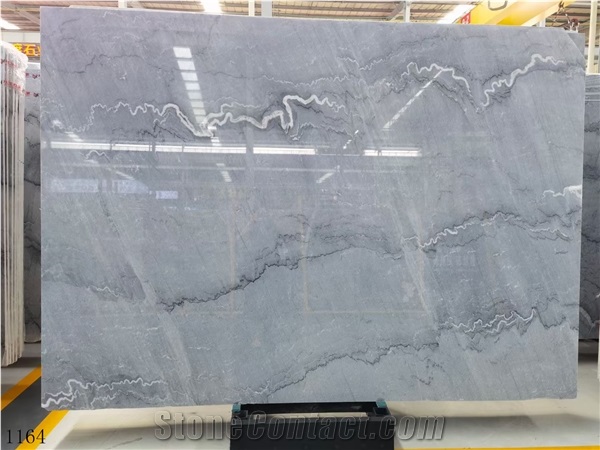 China Galanz Grey Marble Middle Slabs For Kitchen Design