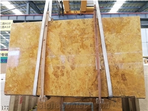 China Henan Gold Marble Big Size Slabs For Interior Design