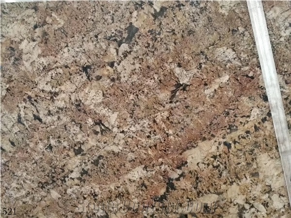 India Alaska Gold Granite Slab Tile
