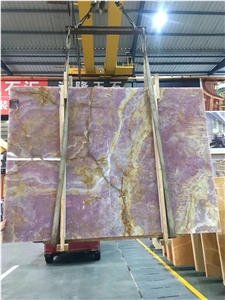 Iran Purple Onyx Persian Onice Slab In China Stone Market