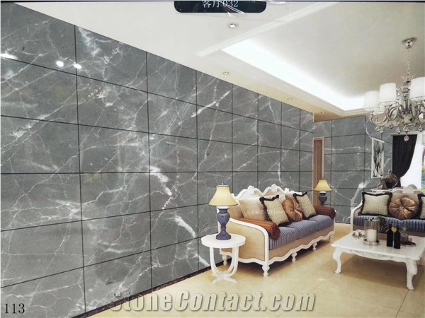 Italy Bardiglio Carrara Marble Grey Big Size Slabs Polished