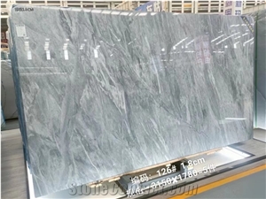 Italy Dove Grey Himalaya Gray Marble Slab For Living Room