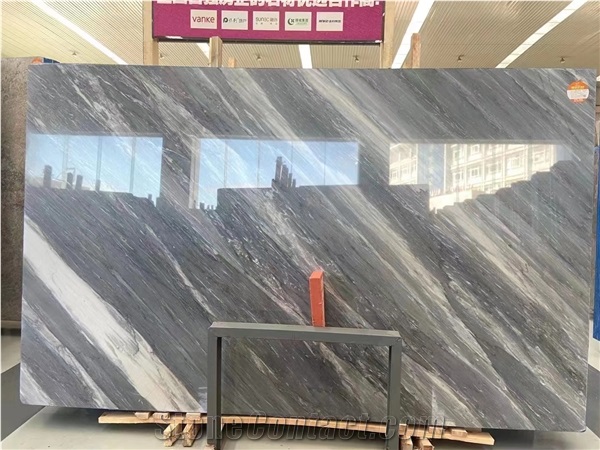 Italy Florence Grey Marble Slabs Polished For Outdoor Ues