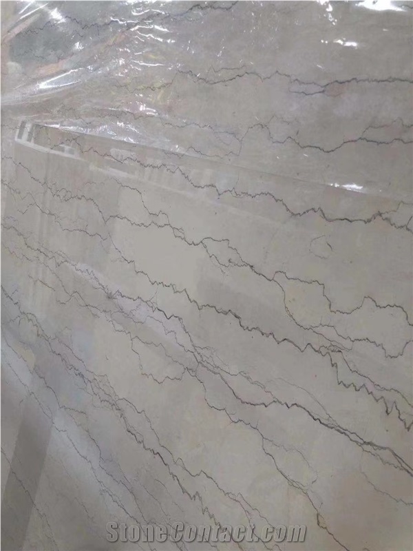 Italy Marmo Bianco Perlino Marble Crema Asiago Slab Tiles