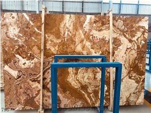Persian Tiger Onyx Onice Wooden Slab