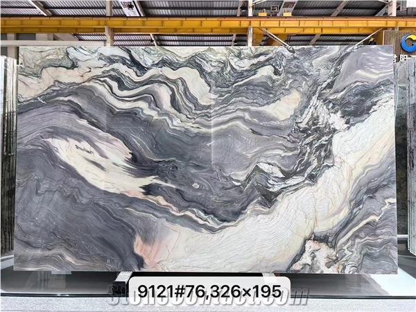 Silk Road Quartzite  Green Fusion Wow Slab In China Market