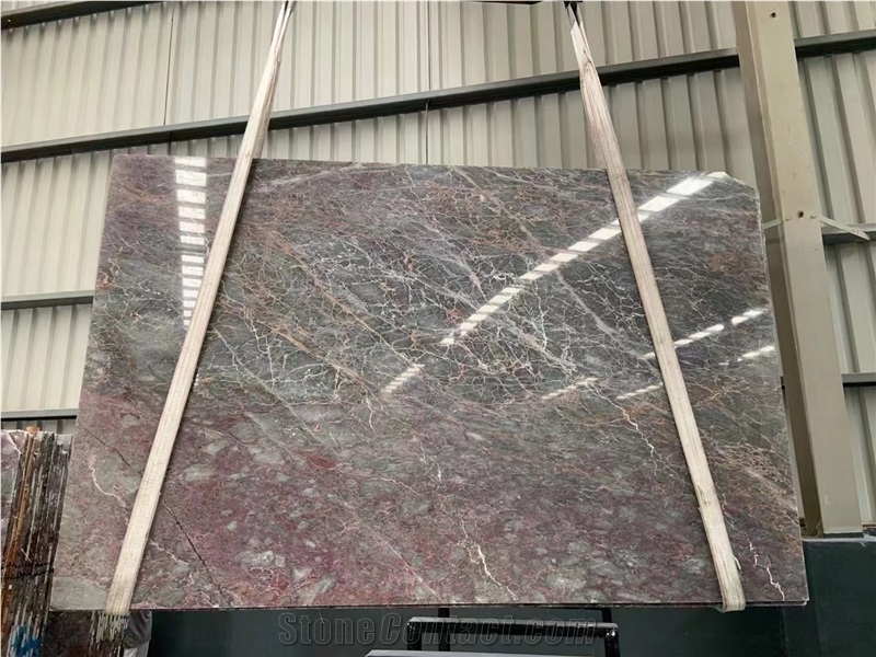 Suprem Salome Marble Aphrodite Pink Bordo Grizo Slab Tile