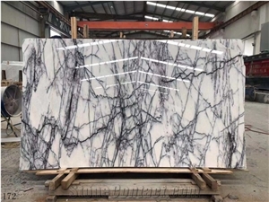 Turkey Incense Plum Marble Middle Slabs For Indoor Flooring
