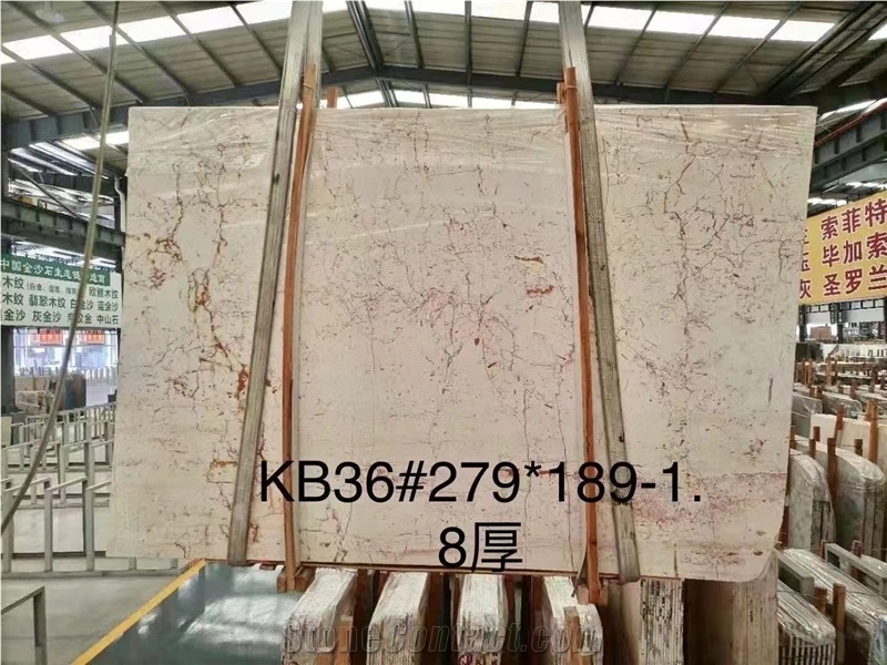 Turkey Ivory Red Marble Slab Wall Tile In China Stone Market