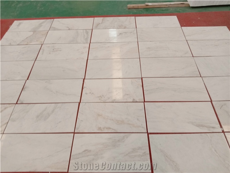 Elba White Marble 305*610Mm Polished Floor Tiles