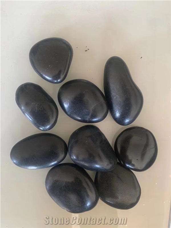 Good Quality And Cheap Black Pebble Stone