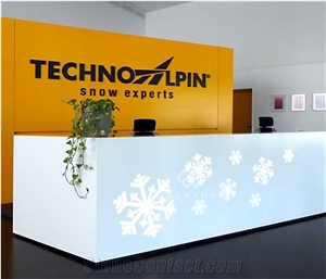 Top Quality Unique Design Solid Surface Reception Desk