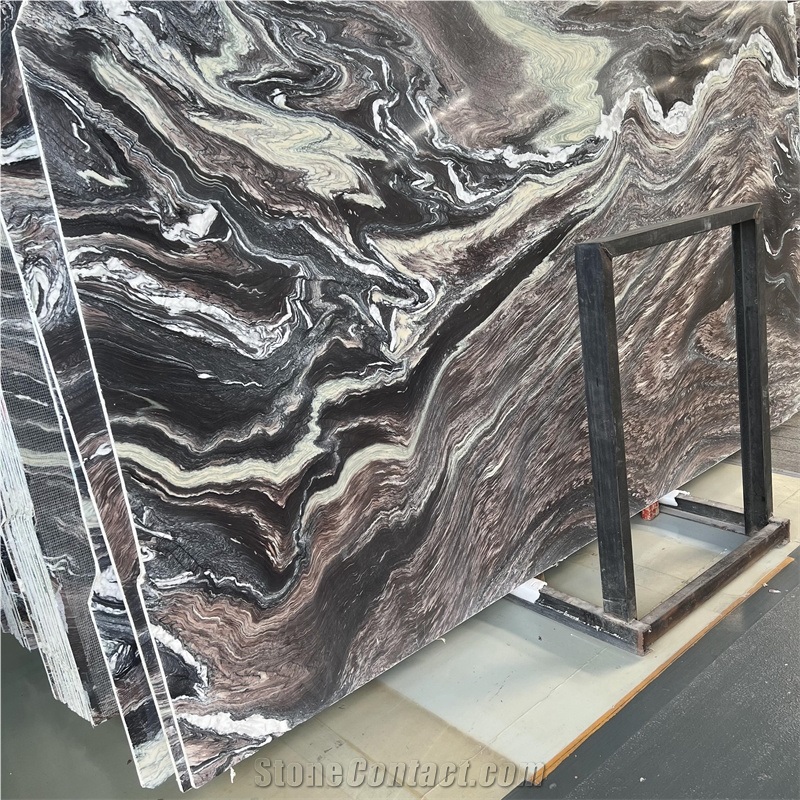 Purple Cipollino Ondulato Marble Slabs For Wall & Floor Tile
