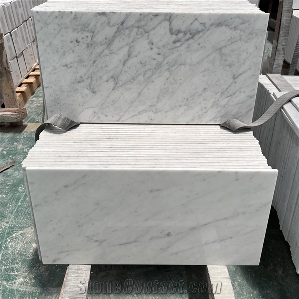 Wholesale Carrara White Marble Floor Tile For Bathroom Decor