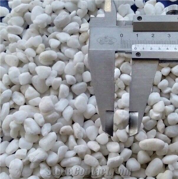 Cheapest Pure White Marble Pebble Stone VN Manufacturer