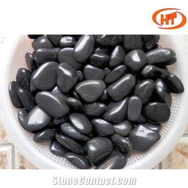 Grey/ Black Tumbled Pebble Stone Cheap Factory Price