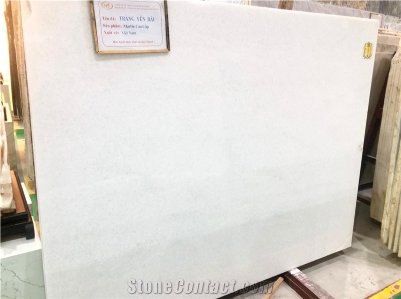 Premium Slab - Polished White Crystal Marble