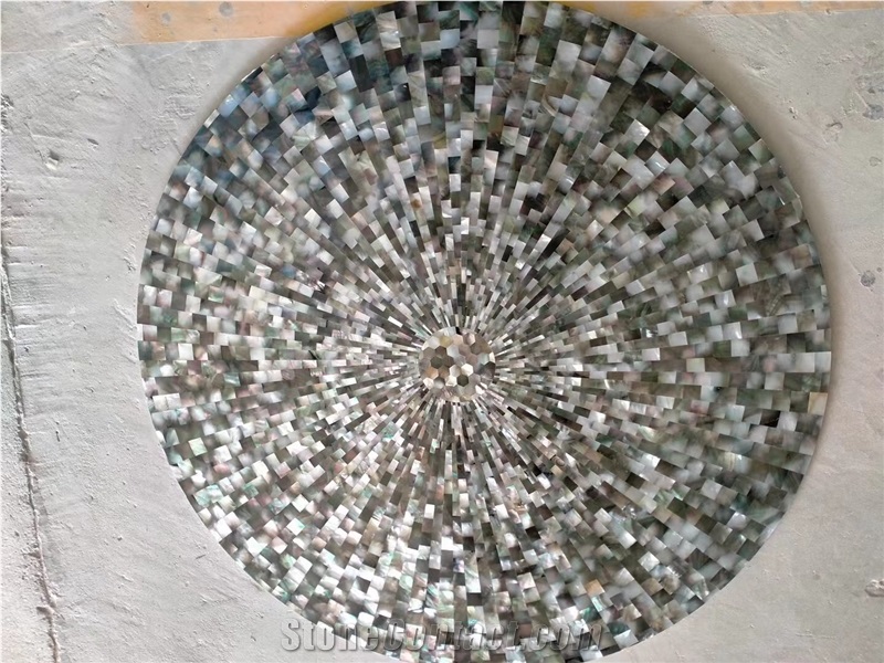 Brown MOP Subway Mosaic Tile Hexagon Pearl Shell Mosaic