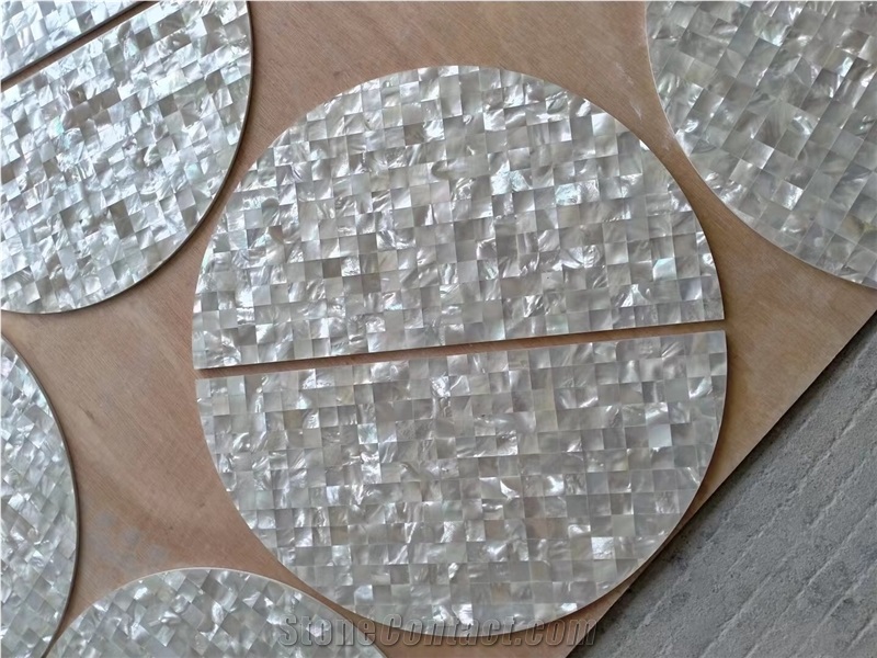 Fan Shape Pearl Shell Mosaic Tile White MOP Kitchen Mosaic
