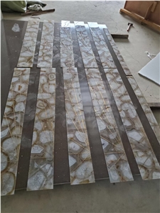 Yellow Agate Semiprecious Stone Panels