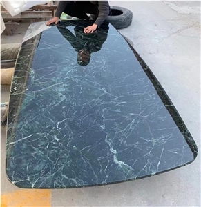 Dark Green Julian Jade Marble Dining Table Top