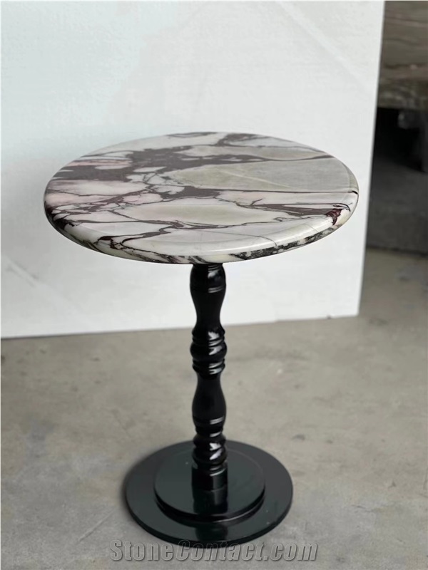 Marble Side Table Calacatta Viola Coffee Table Art Furniture