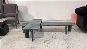 Stone Design Furniture Marble Serpentino Giada Coffee Table