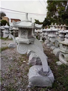 Stone Landscaping Lantern Grey Granite G603 Temple Lantern
