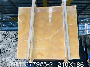 Good Quality Polished Peach Onyx Pure Orange