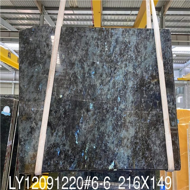 New Arrival 18MM Polished Labradorite Blue Granite Slab