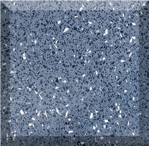 Blue Grey Terrazzo Artificial Stone Precast Terrazzo Slab
