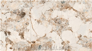 1600*2700MM GLOSSY PULPIS GOLD PORCELAIN SLAB