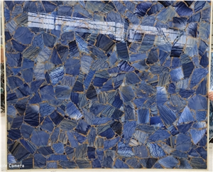 GOLD SIDE OF SEMIPRECIOUS BIG STONE SLAB