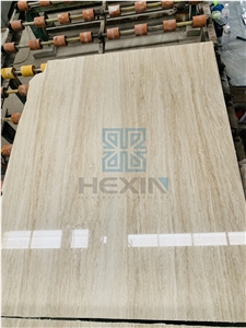 Italian Extra White/Ivory Travertine Polished Slabs