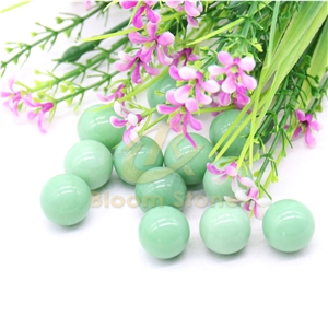 Green Vase Filler Glass Marble Balls For Kids