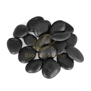 High Quality Black Polished Pebbles For Garden 25Kg Packag