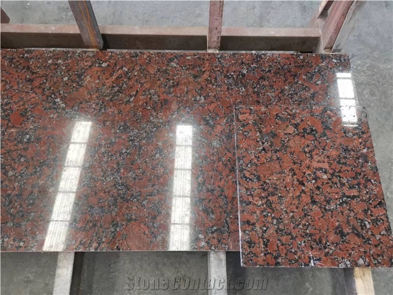 Rosso Santiago Red Granite Slab And Tiles Manufacturer
