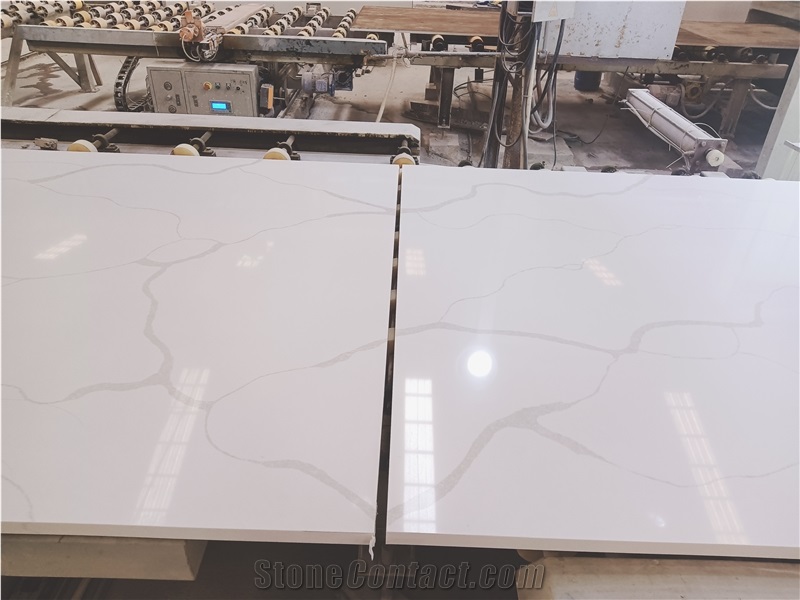 Marble Looked Quartz Stone Large Slabs, 20Mm