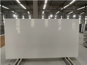 Super Clean Calacatta Quartz Stone Slab
